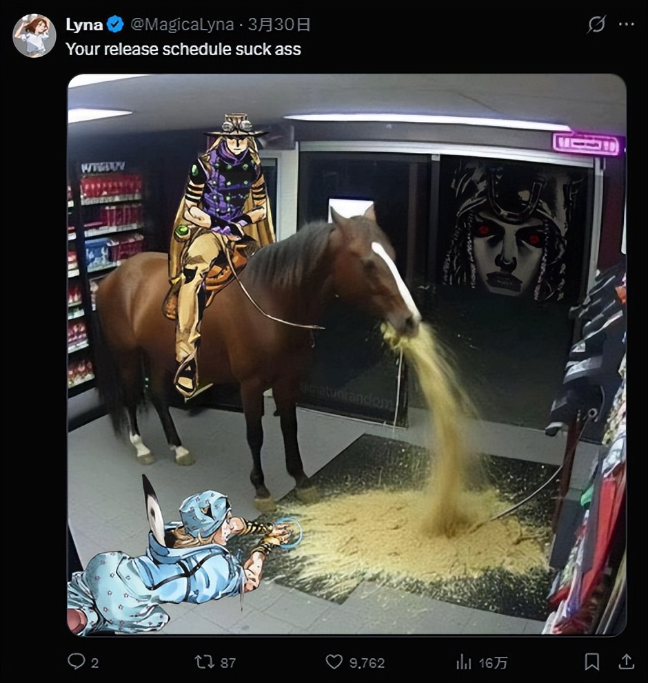 jojo的奇妙冒险 飙马野郎 抗议事件_JOJO的奇妙冒险飙马野郎_jojo的奇妙冒险 飙马野郎 netflix 分集放送问题