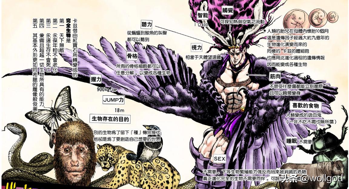 JOJO的奇妙冒险卡兹究极生命体特征_JOJO的奇妙冒险